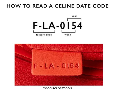 celine edge bag serial number|celine purse date code.